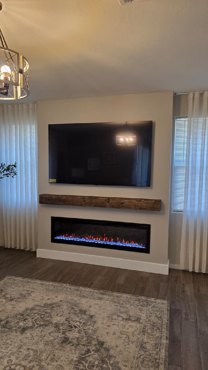 Dark olive chevron mudroom with gold hooks wreath and wood bench with drawers Arizona